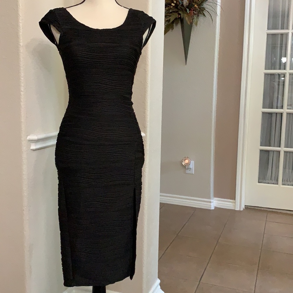 Brat Star classic black sexy dress Small